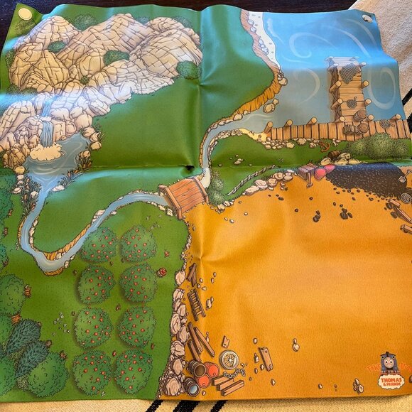 Thomas and Friends Play Mat Plastic/Vinyl Magnetic Corners Railroad Take Along - Picture 3 of 7